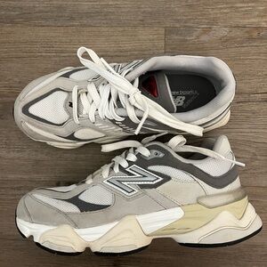 New Balance 9060 Gray and White Sneakers